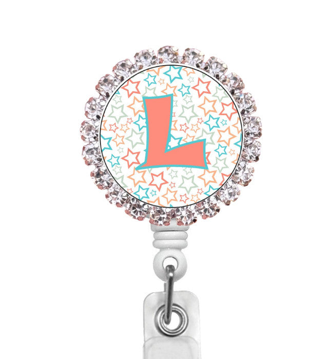Sparkles Initial L2 ID Badge Reel