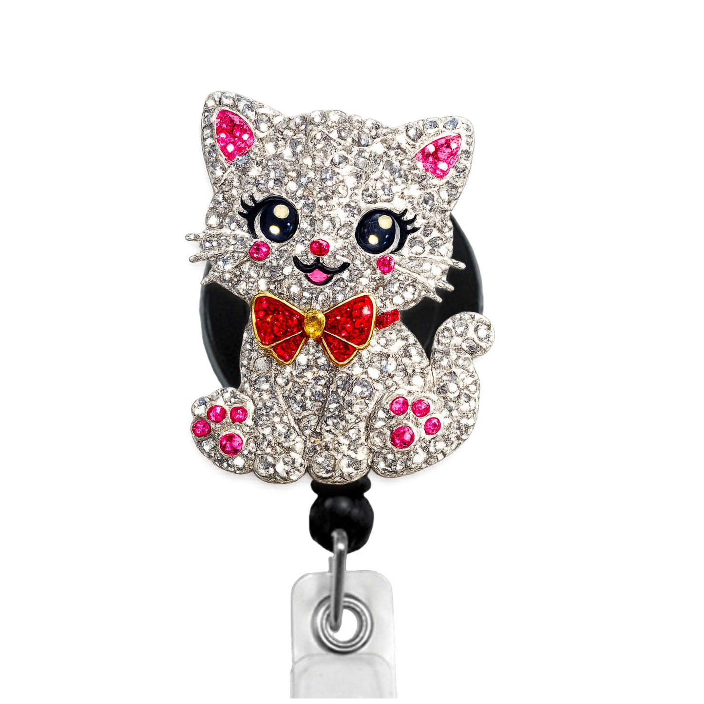 Pretty Kitty ID Badge Reel