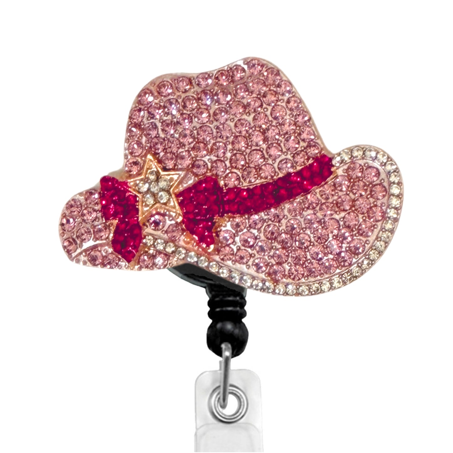 Pink Hat ID Badge Reel