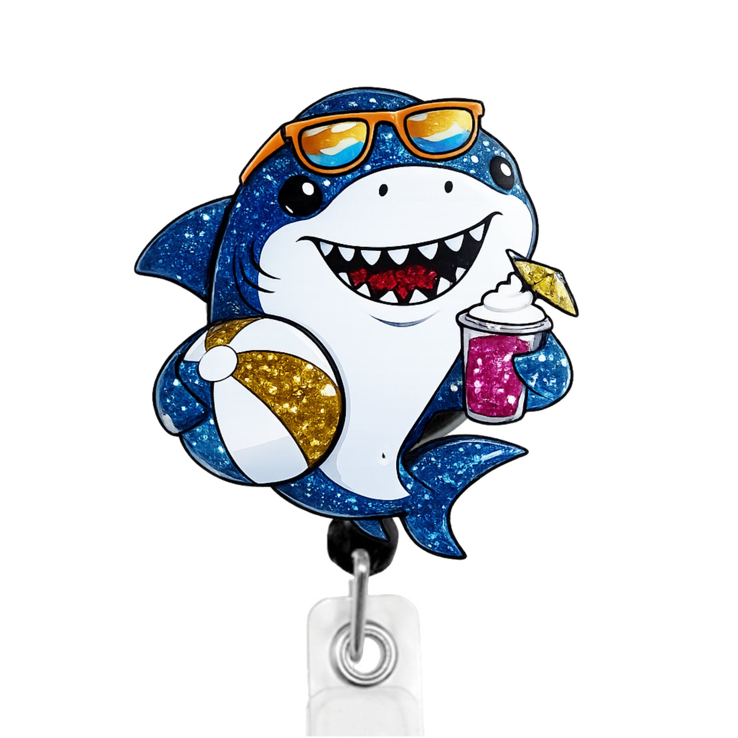 Dazzlers Beach Shark ID Badge Reel