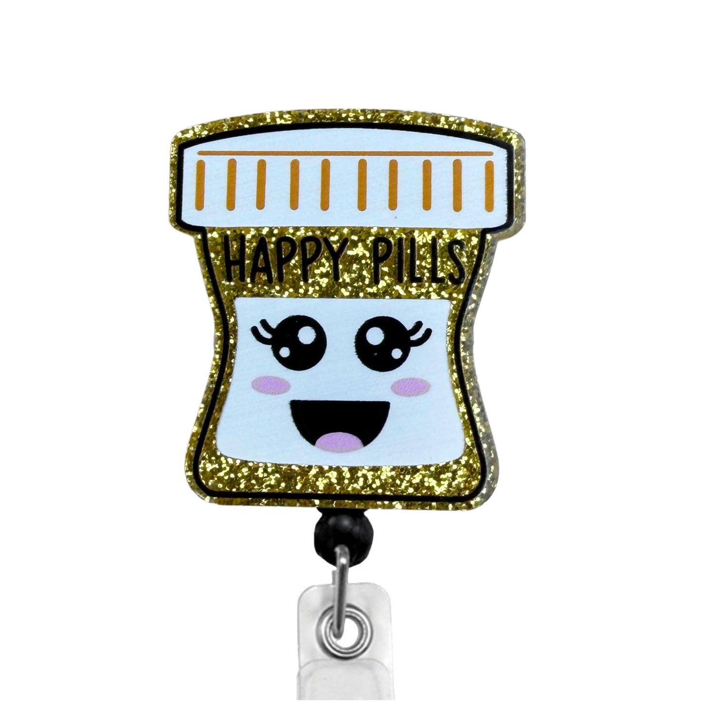 Dazzlers Happy Pills ID Badge Reel