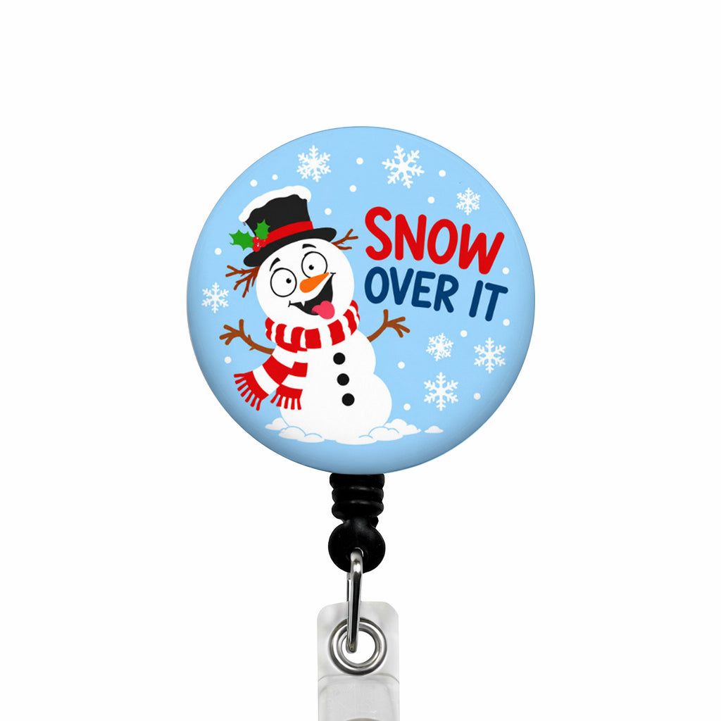 Snow Over It ID Badge Reel