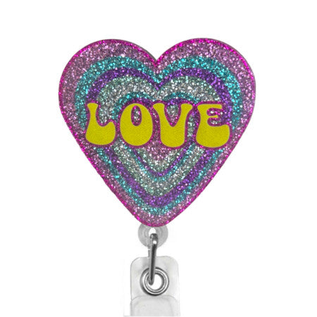 Dazzlers Love Heart ID Badge Reel