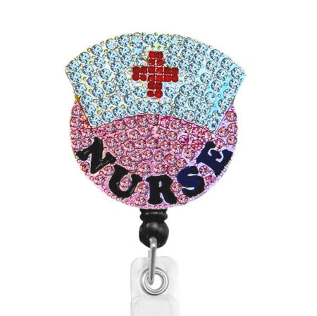 Nurse Hat ID Badge Reel