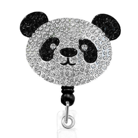 Panda Face ID Badge Reel