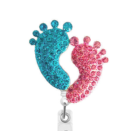 Baby Feet ID Badge Reel