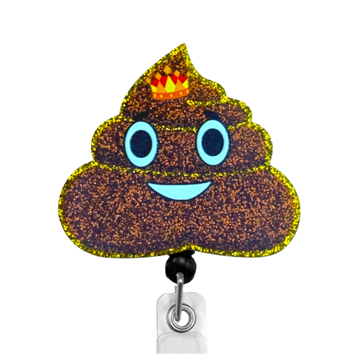 Dazzlers Poop Emoji ID Badge Reel