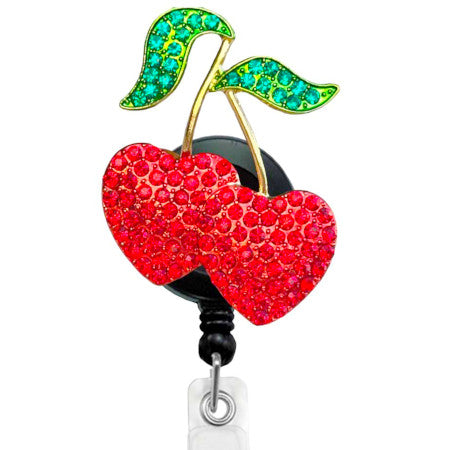 Cherries ID Badge Reel - SassyBadge