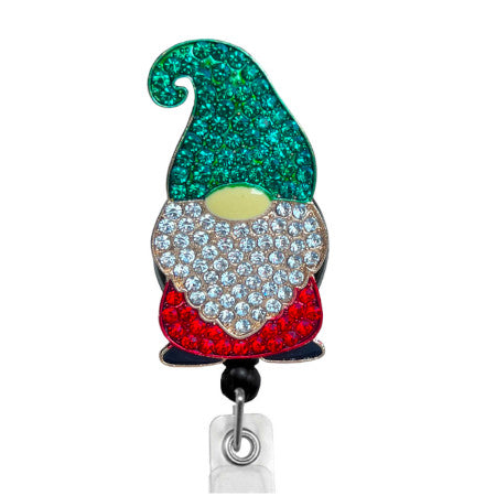 Winter Gnome ID Badge Reel - SassyBadge