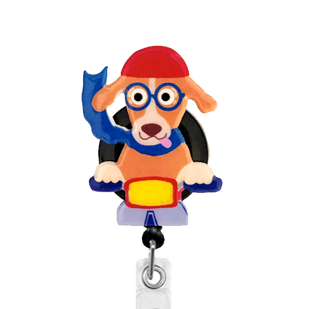 Offbeats Biker Dog ID Badge Reel