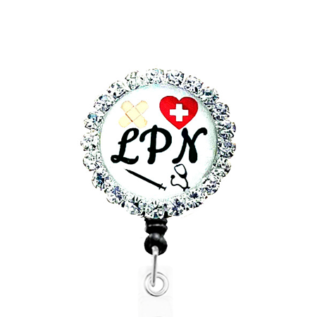 Sparkles LPN 3 ID Badge Reel