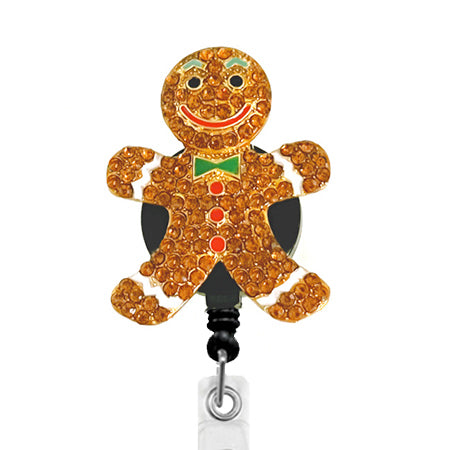 Gingerbread Man ID Badge Reel - SassyBadge