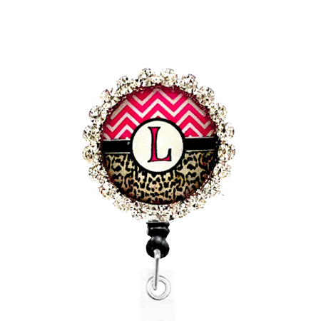 Sparkles Initial L1 ID Badge Reel