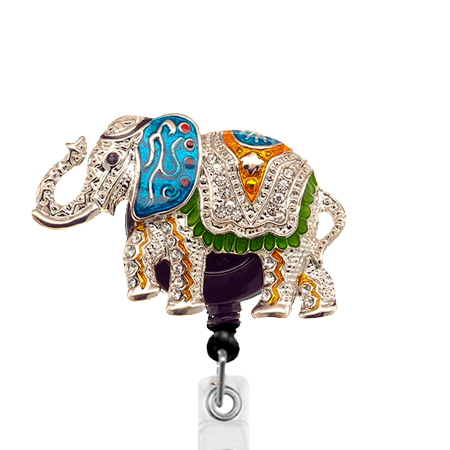 Alluring Elephant ID Badge Reel