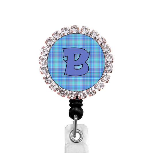 Sparkles Initial B2 ID Badge Reel