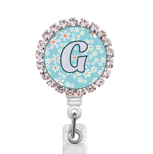 Sparkles Initial G2 ID Badge Reel
