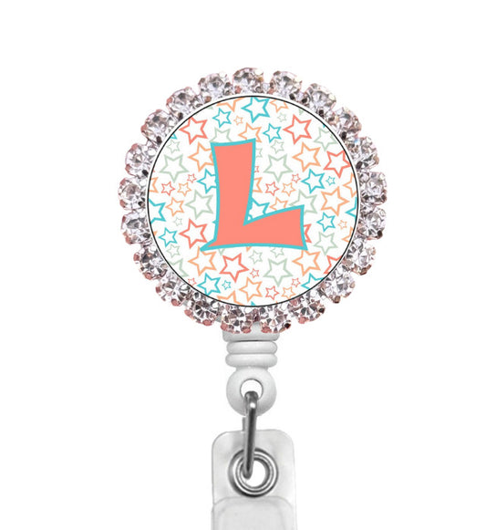 Sparkles Initial L2 ID Badge Reel