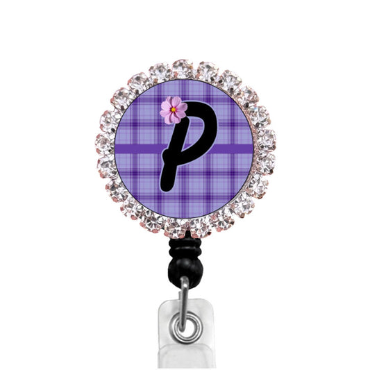 Sparkles Initial P2 ID Badge Reel
