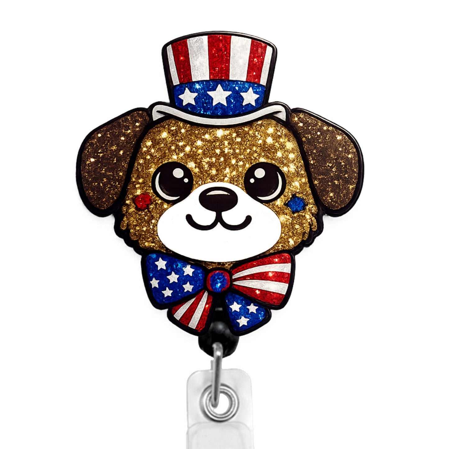 Dazzlers Liberty Dog ID Badge Reel