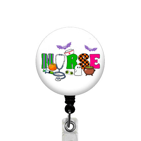 Halloween Nurse ID Badge Reel