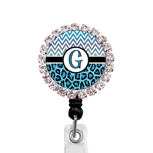 Sparkles Initial G1 ID Badge Reel