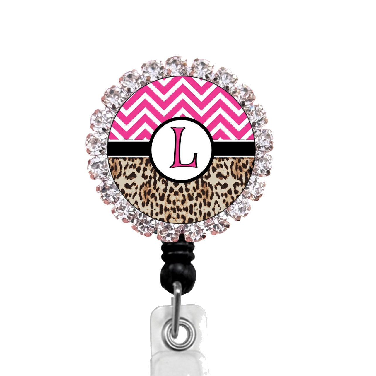 Sparkles Initial L1 ID Badge Reel