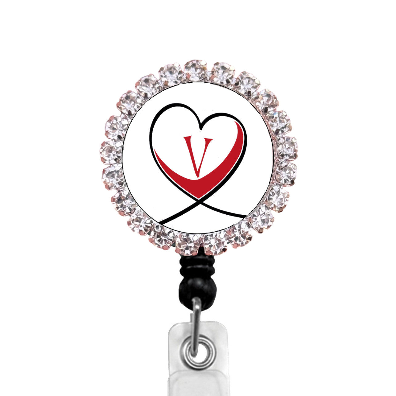 Sparkles Initial V1 ID Badge Reel
