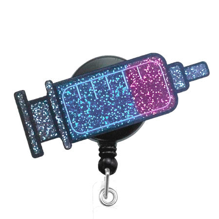 Dazzlers Syringe ID Badge Reel