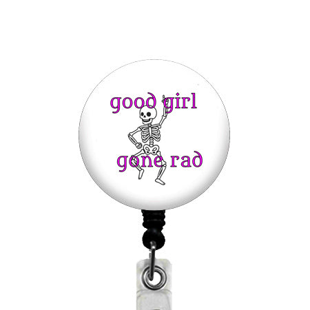 Good GIrl Gone Rad ID Badge Reel