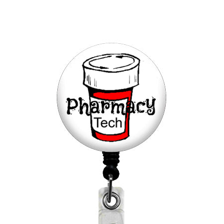 Pharmacy Tech ID Badge Reel
