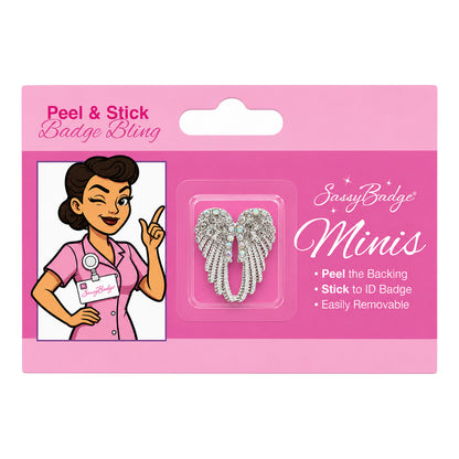 Angel Wings ID Badge Reel