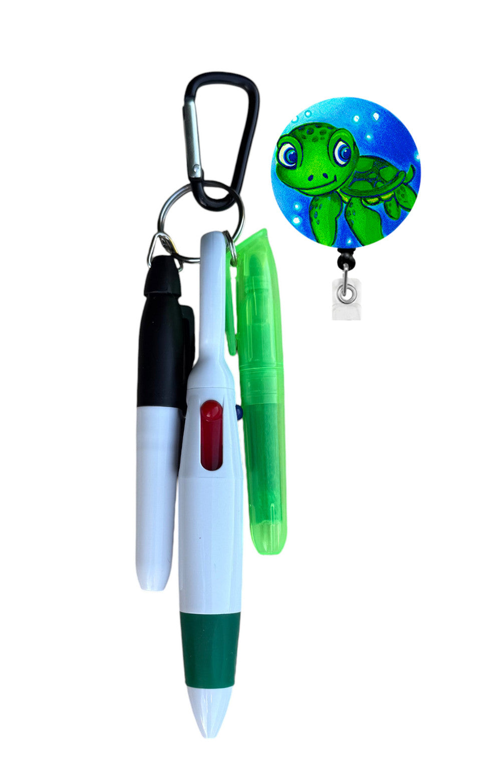 Pen Set with Turtle Badge