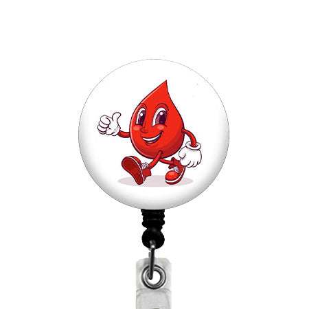 Blood Drop ID Badge Reel