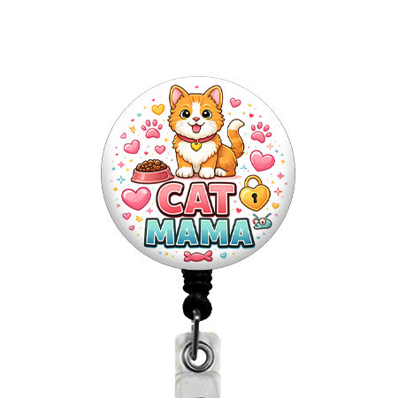 Cat Mama ID Badge Reel