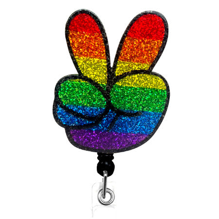 Dazzlers Peace Sign ID Badge Reel