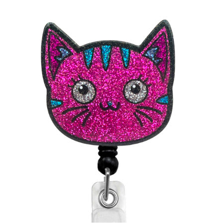 Dazzlers Pink Cat ID Badge Reel