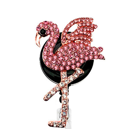 Flamingo ID Badge Reel