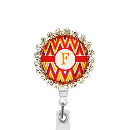 Sparkles Initial F1 ID Badge Reel