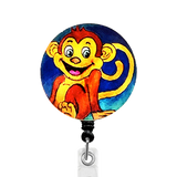 Whimsicals Monkey ID Badge Reel