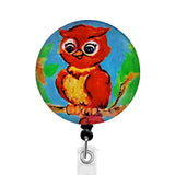 Whimsicals Owl ID Badge Reel