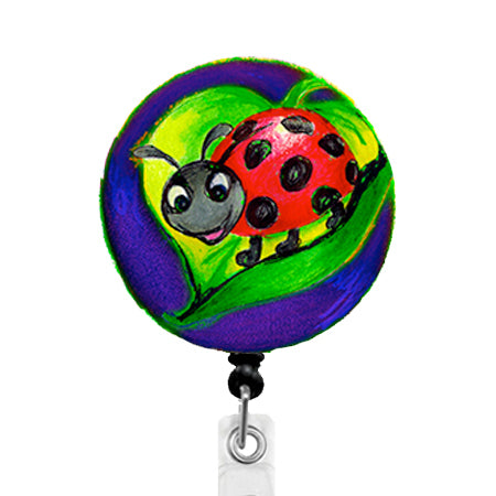 Whimsicals Ladybug ID Badge Reel